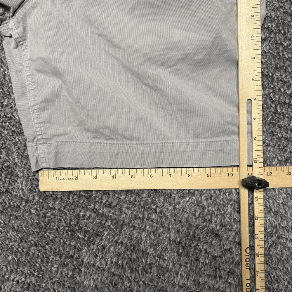 American Eagle Mens Flex Classic Shorts Size 33 Gray Chino Flat Front - Picture 9 of 9